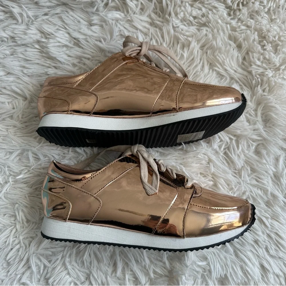 N.Y.L.A Mirage Fashion Sneaker Rose Gold New In Box Size 8 - Picture 5 of 7
